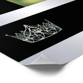 Pageant Doster | Onyx Shine Custom Foto Poster (Ecke)