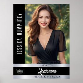 Pageant Doster | Onyx Shine Custom Foto Poster