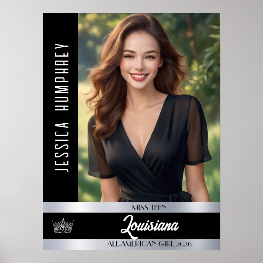 Pageant Doster | Onyx Shine Custom Foto Poster (Vorne)