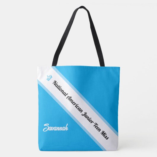 Pageant Essentials Custom Crown and Sash Tote Tasche (Vorderseite)