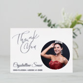 Pageant Essentials Foil Danke Karte (Stehend vorne)