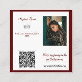 Pageant Essentials Visitenkarte | QR-Code (Rückseite)