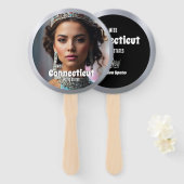 Pageant Fan Wavers | Silver Shine Set von 10 Fans Fächer (Vorne und Hinten)