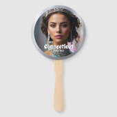 Pageant Fan Wavers | Silver Shine Set von 10 Fans Fächer (Vorderseite)