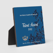 Pageant Floral Silver Crown Acrylic Award Fotoplatte (Vorderseite)