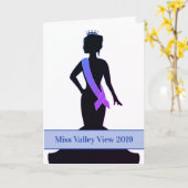 Pageant Grußkarten-benutzerdefinierte Ankündigung (Gelbe Blume)