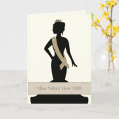 Pageant Grußkarten-benutzerdefinierte Ankündigung (Gelbe Blume)