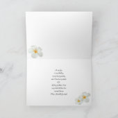Pageant Grußkarten-Plumeria Custom Announcement Karte (Innenseite)