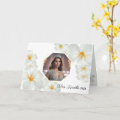 Pageant Grußkarten-Plumeria Custom Announcement Karte (Gelbe Blume)