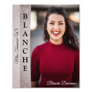 Pageant Headshot Foto Print Eleganter Glitter