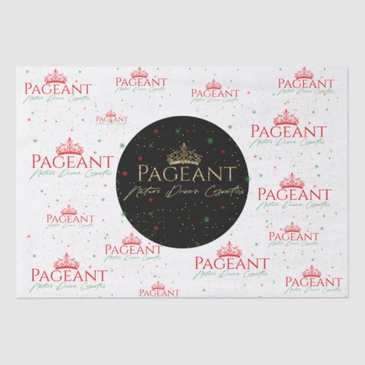 Pageant Logo Weihnachtsmuster Seidenpapier (Vorderseite)