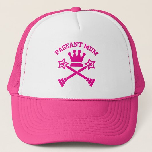 Pageant Mum Hat Truckerkappe (Vorderseite)