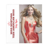 Pageant Perfect Titleholder Autograph Notepad Notizblock (Vorderseite)