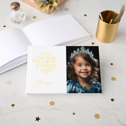 Pageant Princess Foil Gästebuch (Vorderseite Offen)