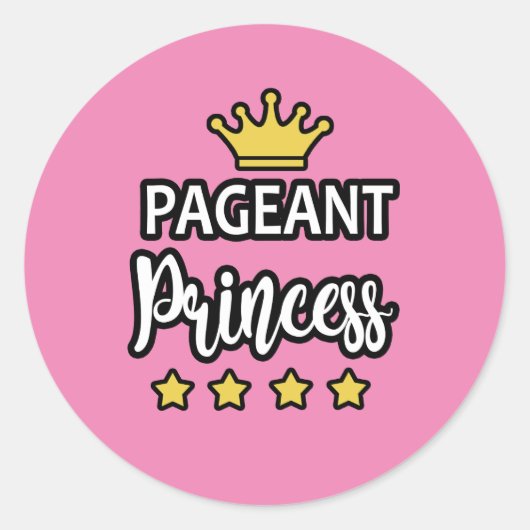 Pageant Princess Stickers (Vorderseite)
