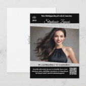 Pageant Promo Autogrammkarte | QR-Code Postkarte (Vorne/Hinten)