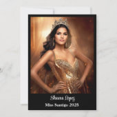 Pageant Queen Ankündigung (Vorderseite)
