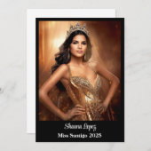 Pageant Queen Ankündigung (Vorne/Hinten)