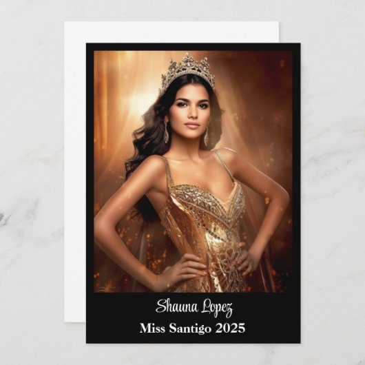 Pageant Queen Ankündigung (Vorne/Hinten)