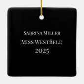 Pageant Queen Christmas Ornament (Rückseite)