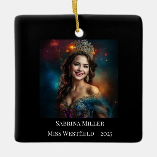 Pageant Queen Christmas Ornament (Vorderseite)