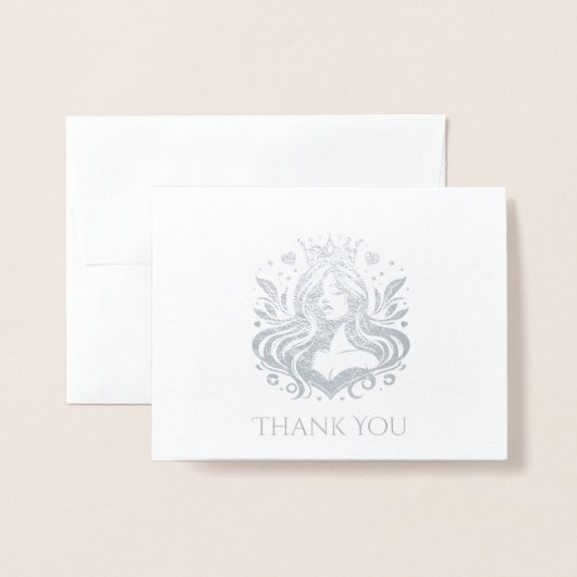 Pageant Queen danke Karte (Vorderseite mit Umschlag)