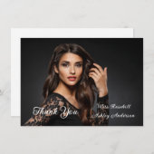 Pageant Queen Flat Danke Karte (Vorne/Hinten)