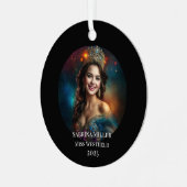Pageant Queen Metal Christmas Ornament (Vorderseite links)