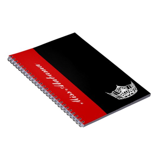 Pageant Queen Notebook Notizblock (Rechte Seite)