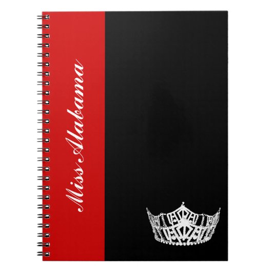 Pageant Queen Notebook Notizblock (Vorderseite)