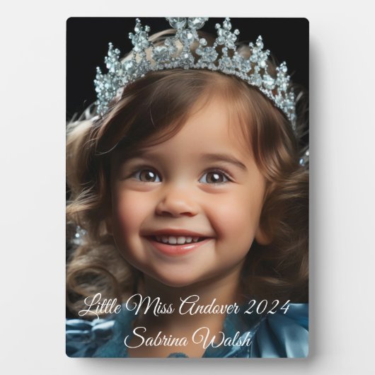 Pageant Queen Plaque Fotoplatte (Vorderseite)