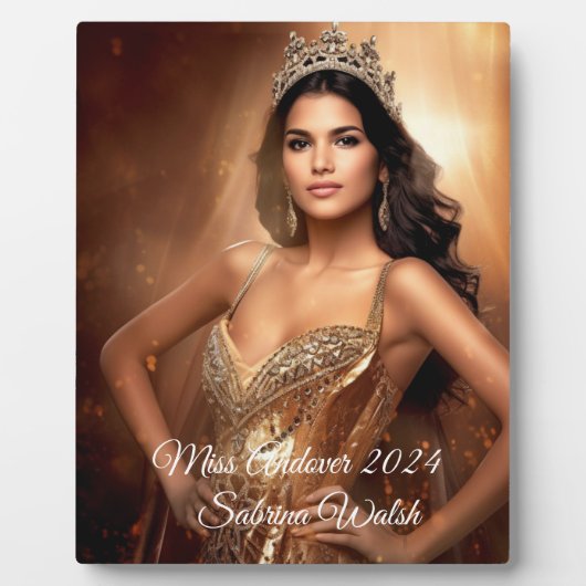 Pageant Queen Plaque Fotoplatte (Vorderseite)