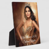Pageant Queen Plaque Fotoplatte (Seite)