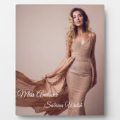 Pageant Queen Plaque Fotoplatte (Vorderseite)