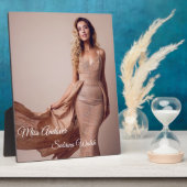 Pageant Queen Plaque Fotoplatte (Seite)