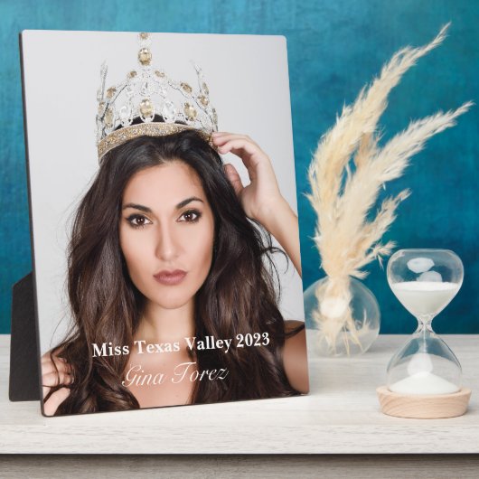 Pageant Queen Plaque Fotoplatte (Seite)