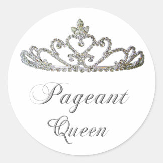 Pageant Queen Runder Aufkleber