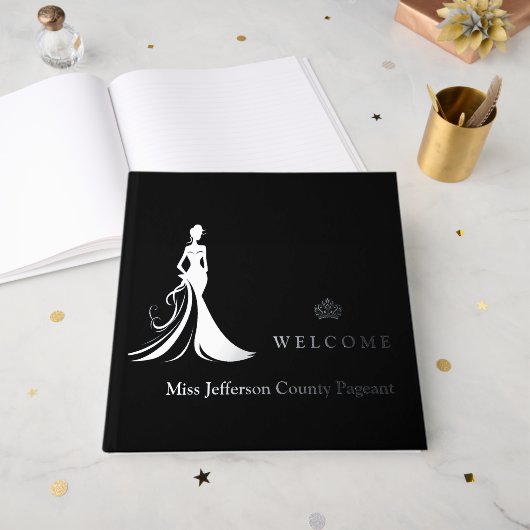 Pageant Real Foil Guest Book Gästebuch (Vorderseite Offen)