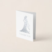 Pageant Royalty Vielen Dank Folienkarte (Vorderseite)