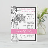 Pageant Send-Off von Heather French Henry Einladung (Stehend Vorderseite)