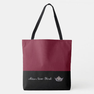Pageant Silber-Krone-Tragetasche - große Weinrot Tasche