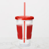 Pageant Silver Crown Red Acrylic Tumbler Acryltrinkbecher (Rechts)