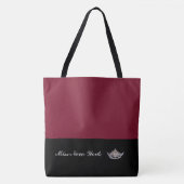Pageant Silver Crown Tote Bag-Large Wine Tasche (Vorderseite)