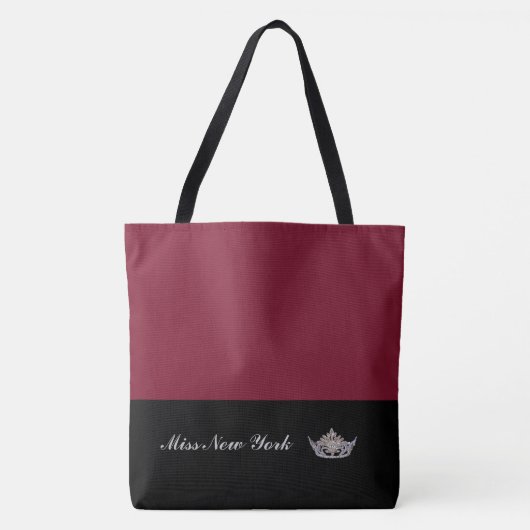 Pageant Silver Crown Tote Bag-Large Wine Tasche (Vorderseite)