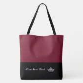 Pageant Silver Crown Tote Bag-Large Wine Tasche (Rückseite)