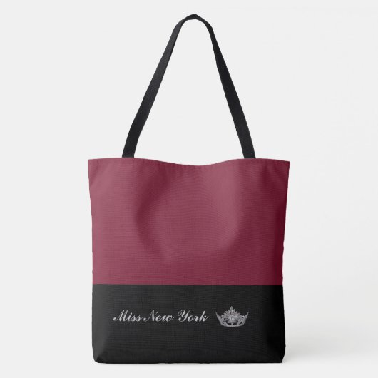 Pageant Silver Crown Tote Bag-Large Wine Tasche (Rückseite)