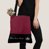 Pageant Silver Crown Tote Bag-Large Wine Tasche (Von Nahem)