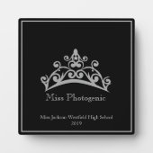 Pageant Silver Tiara Crown Fotogene Plaque Fotoplatte (Vorderseite)