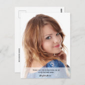 Pageant Sponsor Vielen Dank Foto Postkarte (Vorne/Hinten)