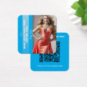 Pageant Titleholder Profile Card | Color Pop Blue (Schreibtisch)